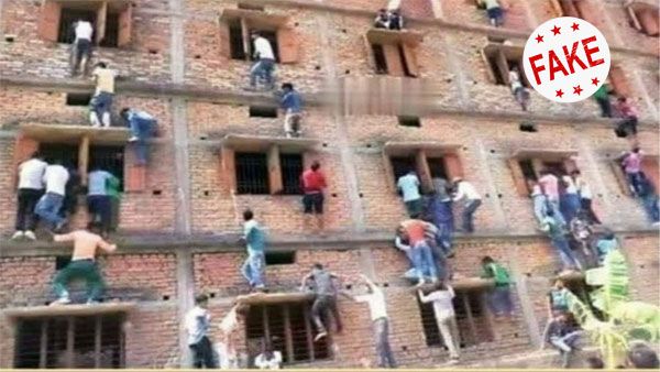 Fake: This image is not of rampant cheating during NEET 2020 exams