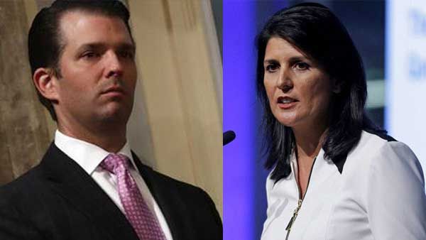 Donald Trump Jr targets Nikki Haley for lack of action over vote fraud claim