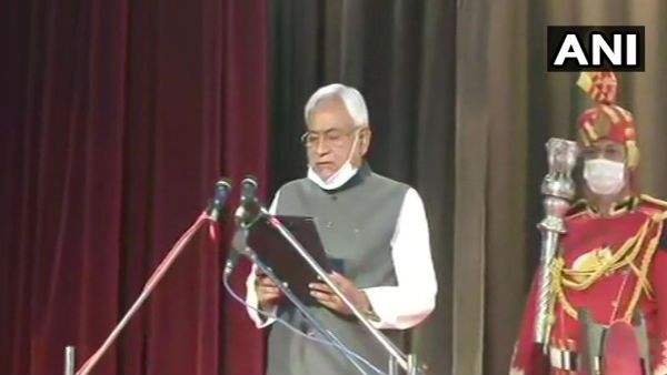 Nitish Kumar takes oath as Bihar CM for 7th time; Tarkishore Prasad, Renu Devi his deputies