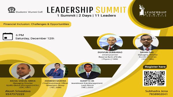 IIT Kharagpur presents the first session of Leadership Summit 2020!