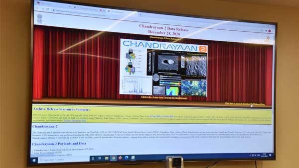 Initial data of Chandrayaan-2 released for general public