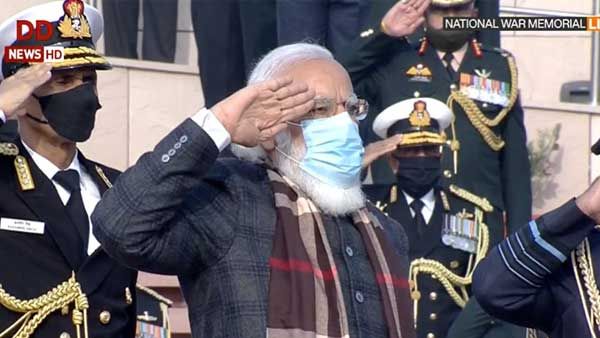 PM Modi plays tributes to fallen soldiers on 50th anniversary of 1971 Indo-Pak war