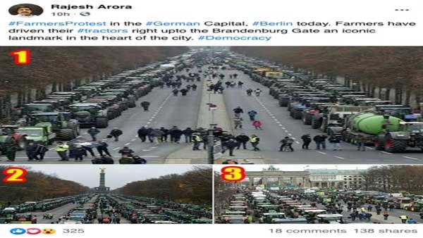 Fact check: Images of farmers’ protest in Berlin going viral now are from 2019