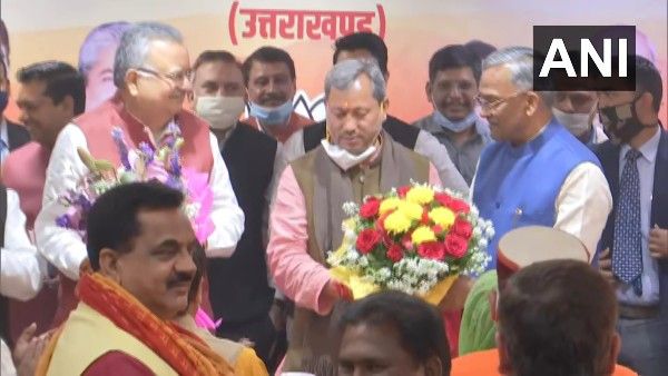Tirath Singh Rawat sworn in as new CM of Uttarakhand