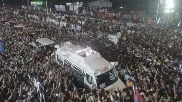 Fake: These large crowds are not welcoming Rahul Gandhi in Tamil Nadu