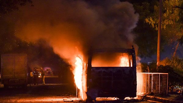 EC vehicle set ablaze in poll bound Bengal