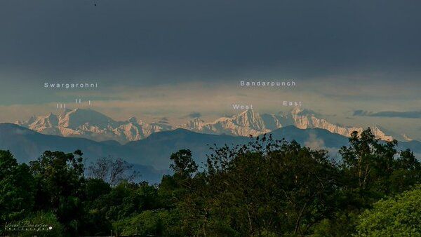 Viral: Snow capped Himalayas visible from UP town for second consecutive year