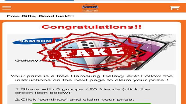 Fraud alert: This lucky draw being attributed to IOCL is fake