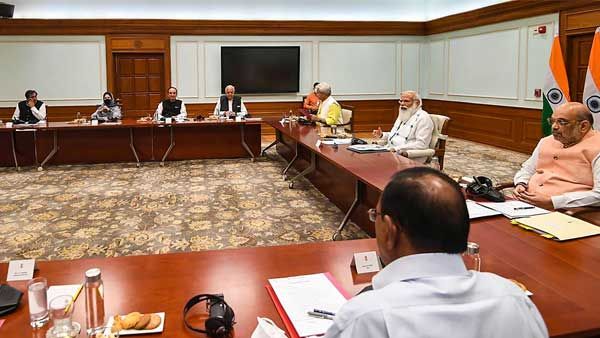 In Pics: PM Modi meets J&K Leaders to chalk out future course of action