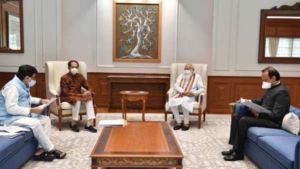 Maharashtra CM Uddhav Thackeray meets PM Modi over Maratha quota, cyclone aid