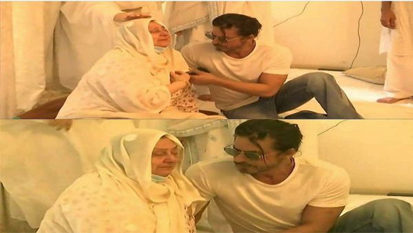 Dilip Kumar’s funeral: When Shah Rukh Khan consoled grieving Saira Banu