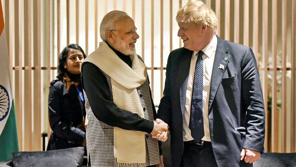 Modi-Johnson handshake election leaflet: Clash in UK Parliament