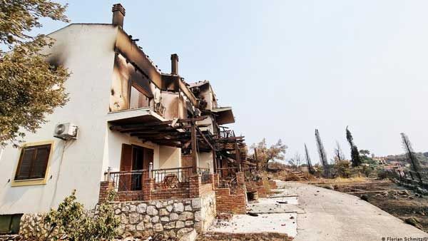 Abandoned to the flames on Evia