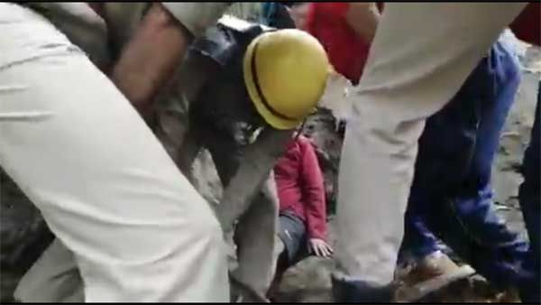 WATCH: ITBP personnel rescue man trapped in Himachal’s Kinnaur landslide