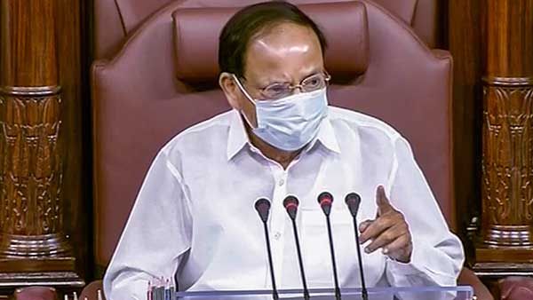 RS chairman Venkaiah Naidu breaks down over oppn ruckus, equates it to 'sacrilege'