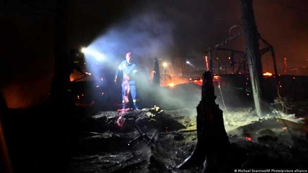 Major fire breaks out at Greek migrant camp
