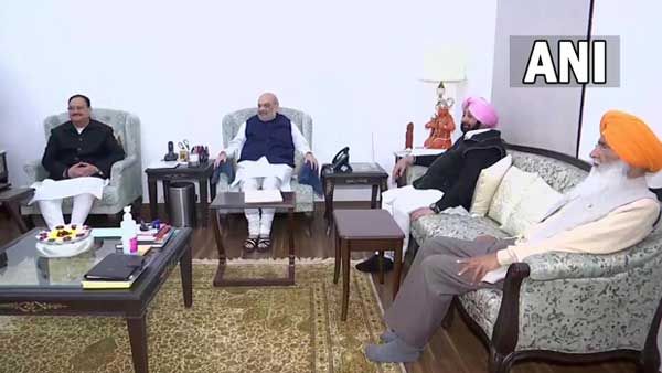 Punjab Elections: Amarinder Singh meets Amit Shah, JP Nadda