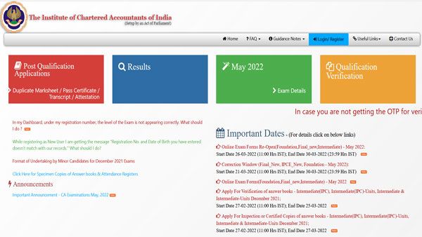ICAI CA exams 2022: Foundation, final, intermediate application window reopens