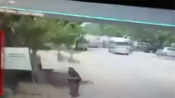 Video: Burqa clad woman blows herself up outside Karachi University