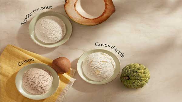 Tropical fruit flavours ice cream for summer indulgence from Ibaco