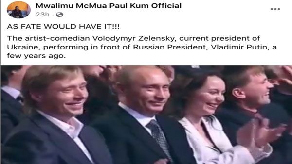 Fact check: Did Putin enjoy a comedy performance by Zelensky?