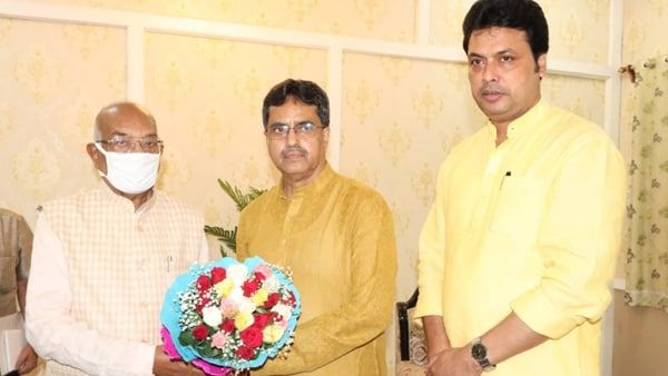 Manik Saha replaces Biplab Deb as Tripura CM; swearing-in today
