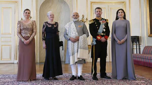 PM Modi, Queen of Denmark Margate II meet