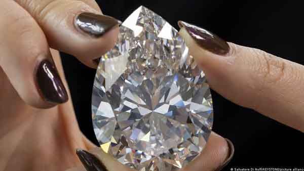 White diamond fetches over $20 million at auction