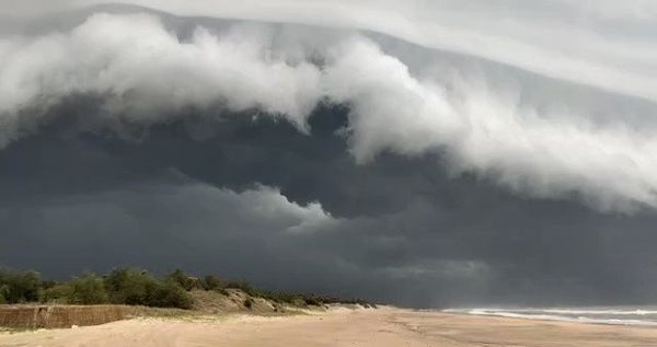 Fact Check: Was this video of storm clouds over the beach related to Cyclone Asani?
