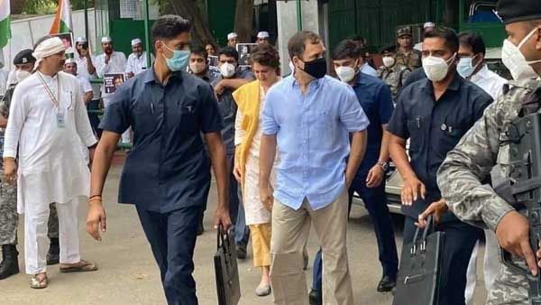 ED grills Rahul Gandhi for nearly 3 hours; Priyanka Vadra meets detained Congress workers at Police station