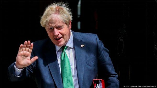 UK's Johnson under fire over leaving party