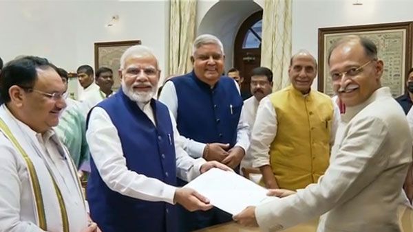 Vice President Election 2022: NDA nominee Jagdeep Dhankar files nomination, PM Modi present