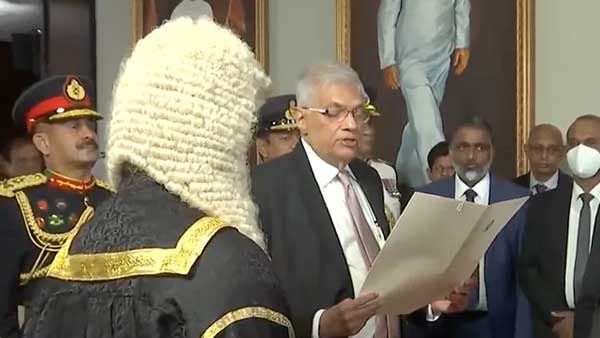 Brief power outage as new Sri Lanka president takes oath