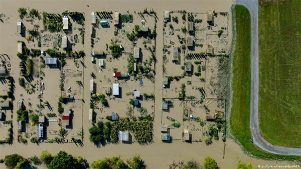 Flash flooding in Bavaria, Austria as heat wave breaks