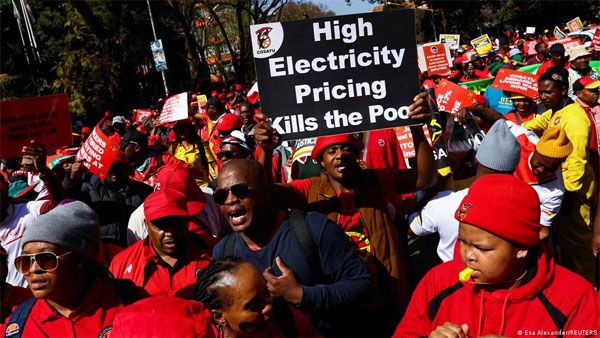 South African workers protest cost of living