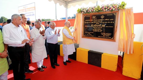 Amit Shah inaugurates flyover, health centre near Ahmedabad