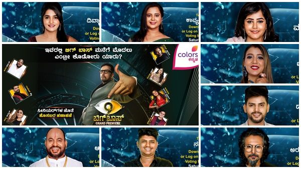 Bigg Boss Kannada 9 contestants with photos