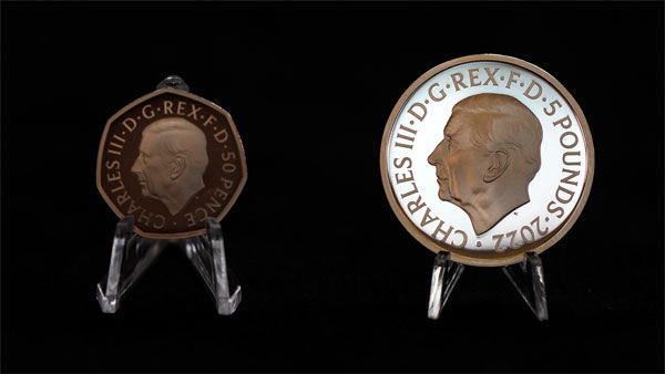 UK's Royal Mint reveals new coins with King Charles' portrait