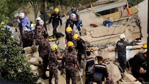 Jordan: Several bodies pulled out of collapsed building