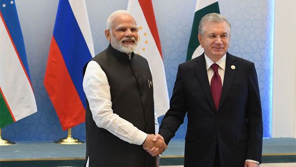 SCO Summit 2022: PM Modi meets Uzbekistan President Shavkat Mirziyoyev in Samarkand