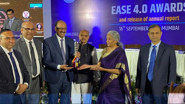 Canara Bank wins 3rd Rank under EASE Reforms Index Award 2022