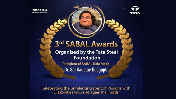 Crippled with Brittle Bone Disease bagged National-level Role Model Award