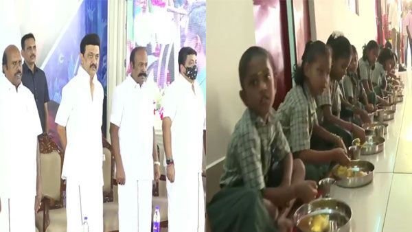 Tamil Nadu: Stalin launches free breakfast scheme for govt school students