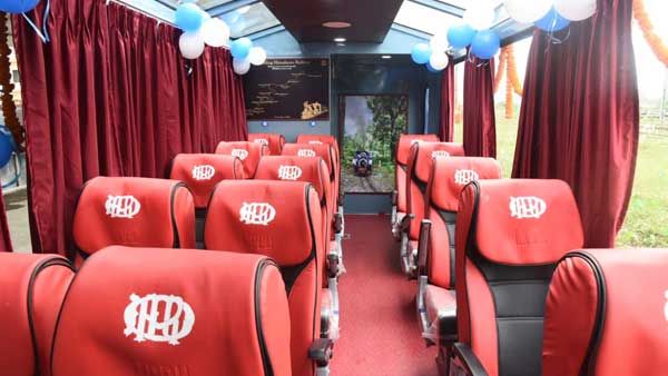 Breathtaking: Train with vistadome coach, restaurant begins journey