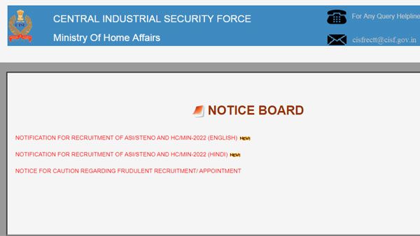 CISF Recruitment 2022: Only 8 days left to apply for 500+ SI & HC post; Salary up to 92,300
