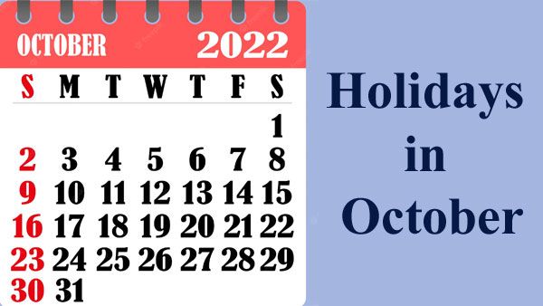 Check holidays in October