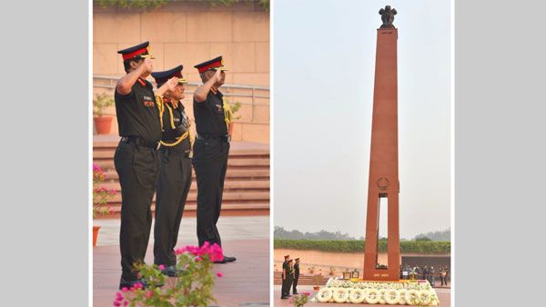 Infantry Day: CDS Anil Chauhan lays wreath at National War Memorial