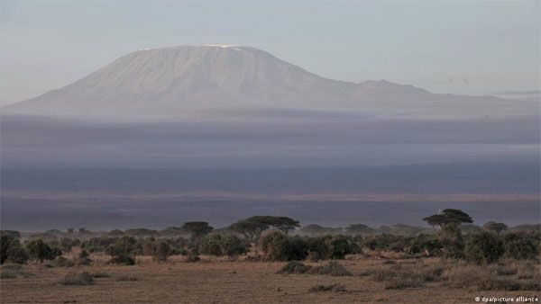 Firefighters in Tanzania battling fire on Mount Kilimanjaro