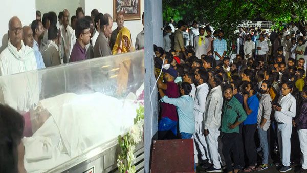 Hundreds head to UP's Saifai village to pay tributes to Mulayam Singh Yadav