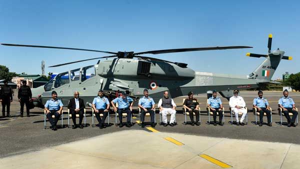 'Momentous occasion' for India's defence production: Rajnath Singh on induction of Light Combat Helicopter